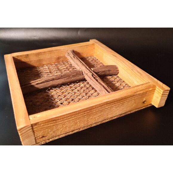 Handcrafted Cross/Window Art Reclamied Wood & Material Rustic,Unique Home Decor - Picture 3 of 8